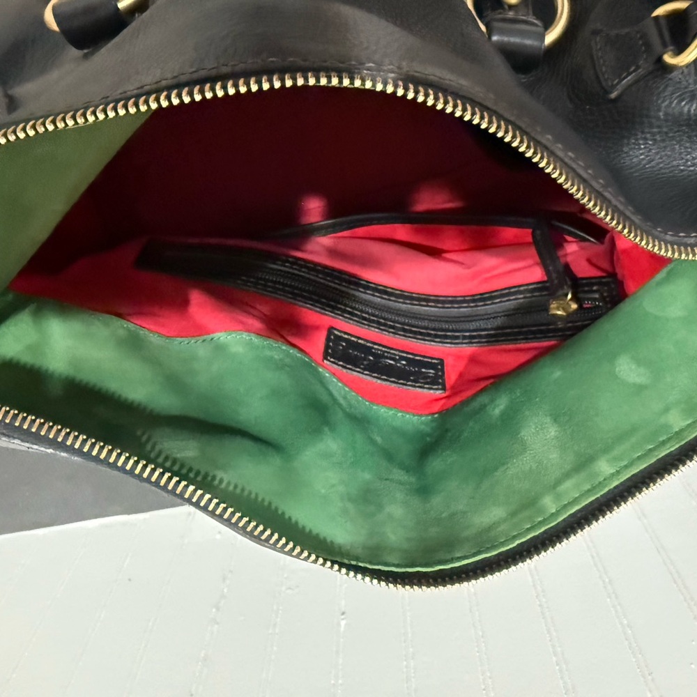 Vintage Dooney & Bourke Black Florentine Large Satchel - Picture 14 of 16